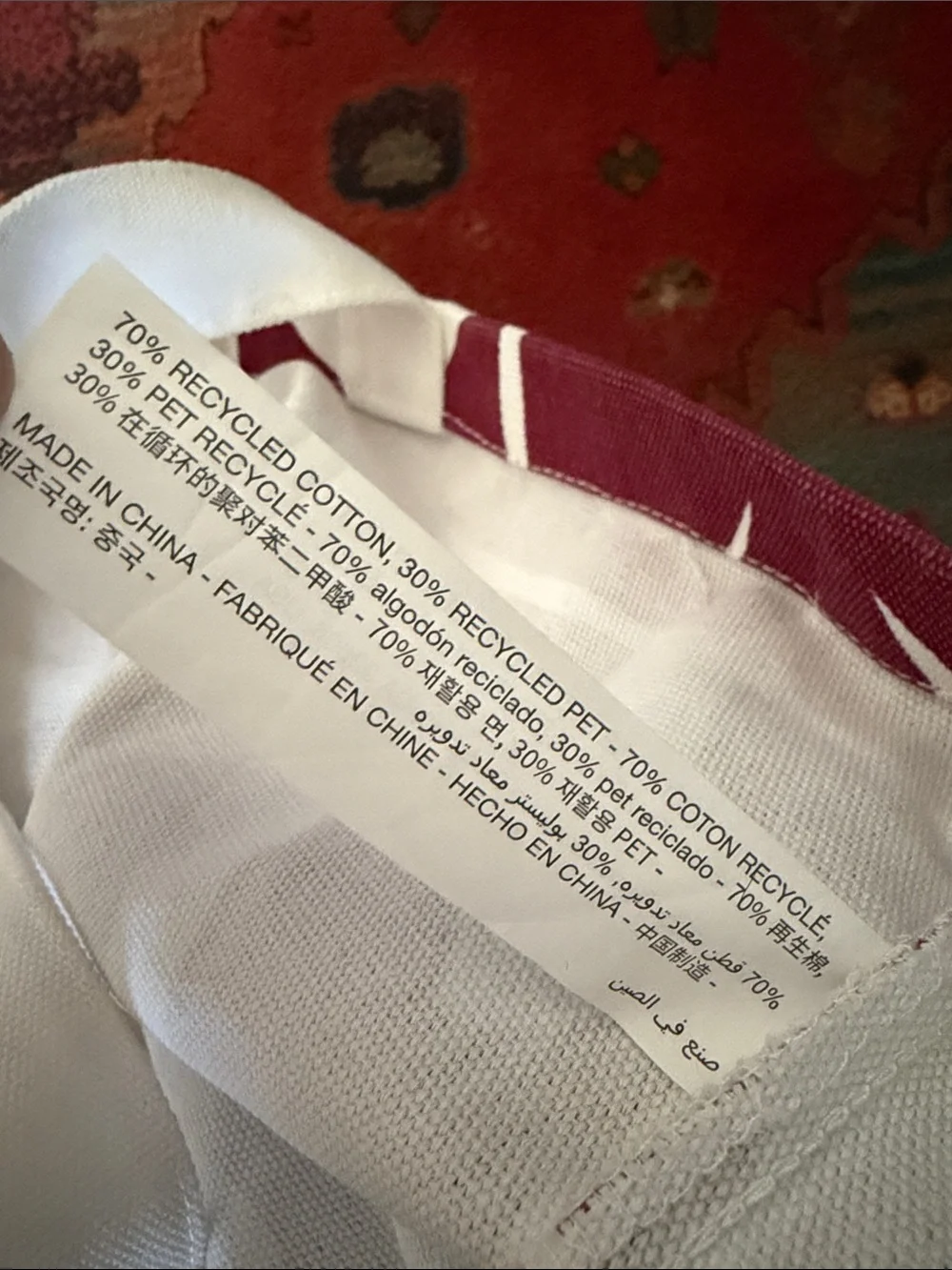 VUORI Limited Edition Holiday 2025 Srawberry Canvas Tote Bag